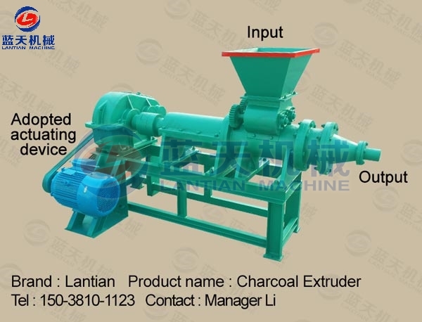 charcoal briquette extruder machine