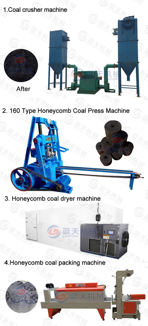 160 Type Honeycomb Coal Press Machine Production Line