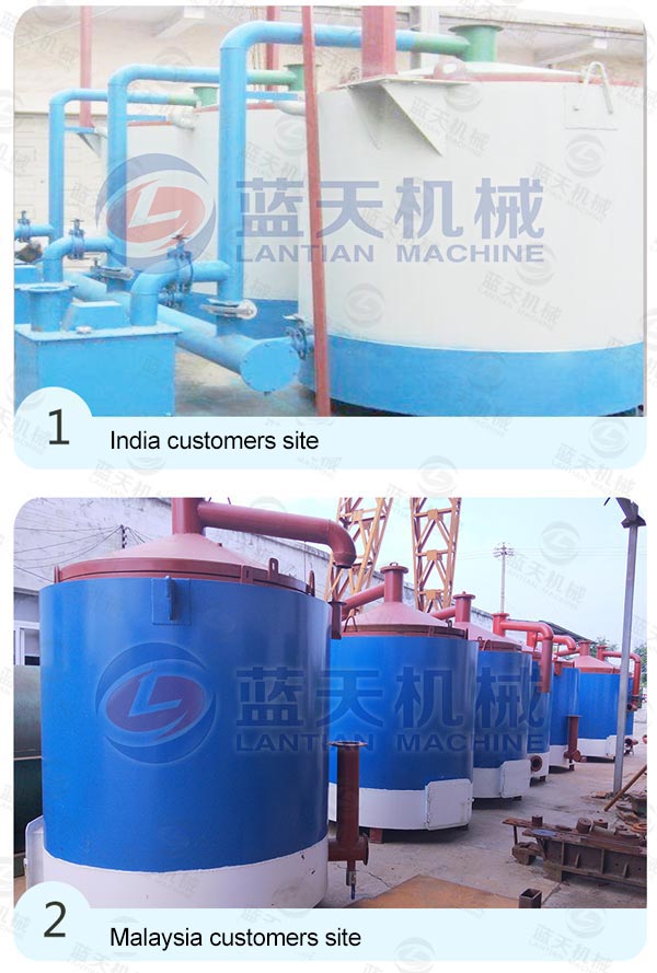 Rice Husk Rods Carbonization Furnace