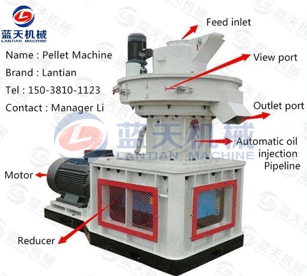 Bamboo Powder Pellet Making Machine