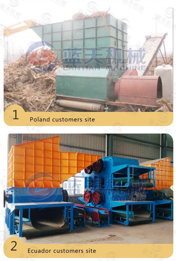 Vertical Tree Pier Crusher Machine